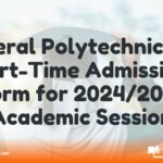 Federal Polytechnic Bali Part-Time Admission form