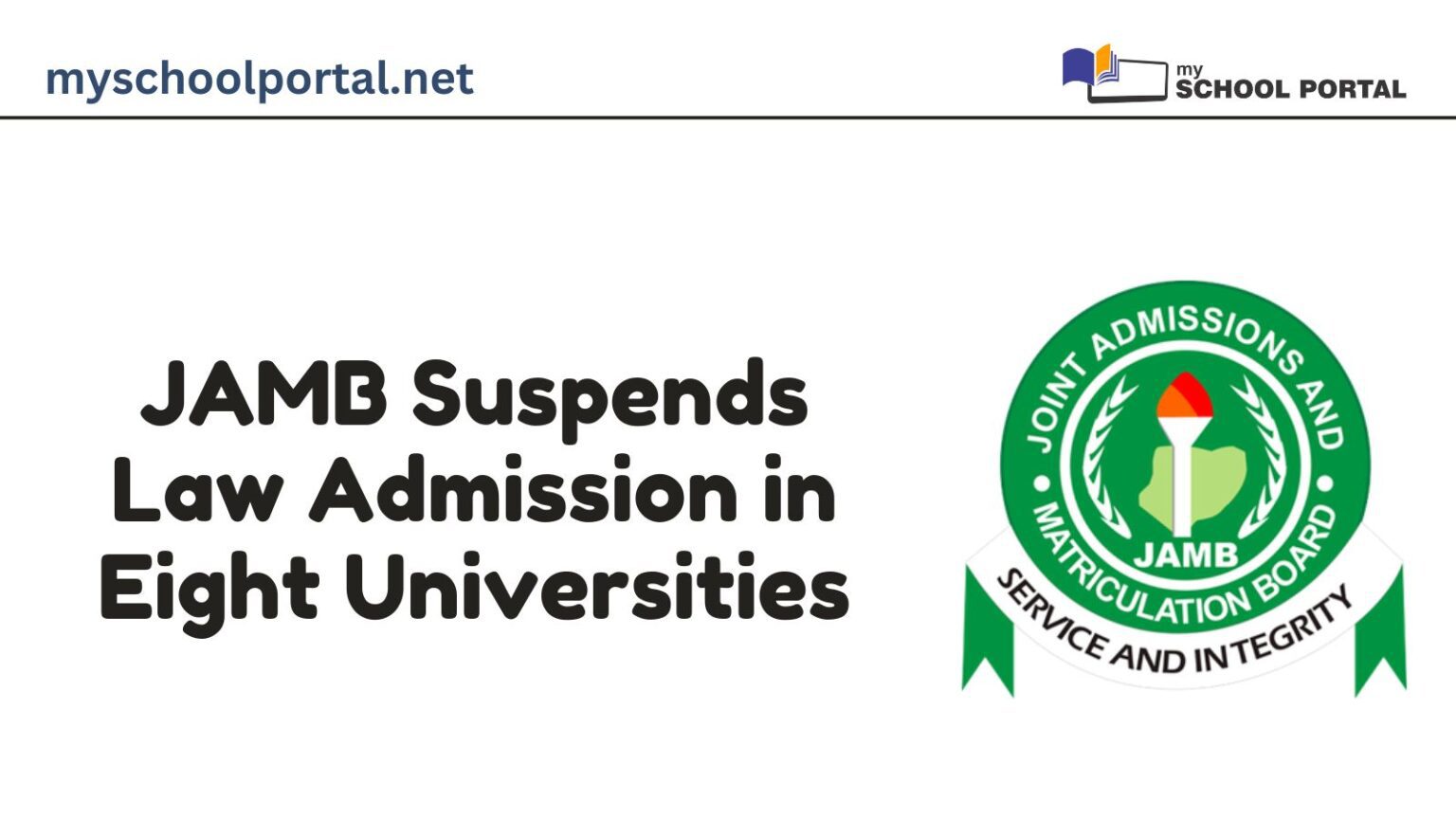 JAMB Suspends Law Admission in Eight Universities