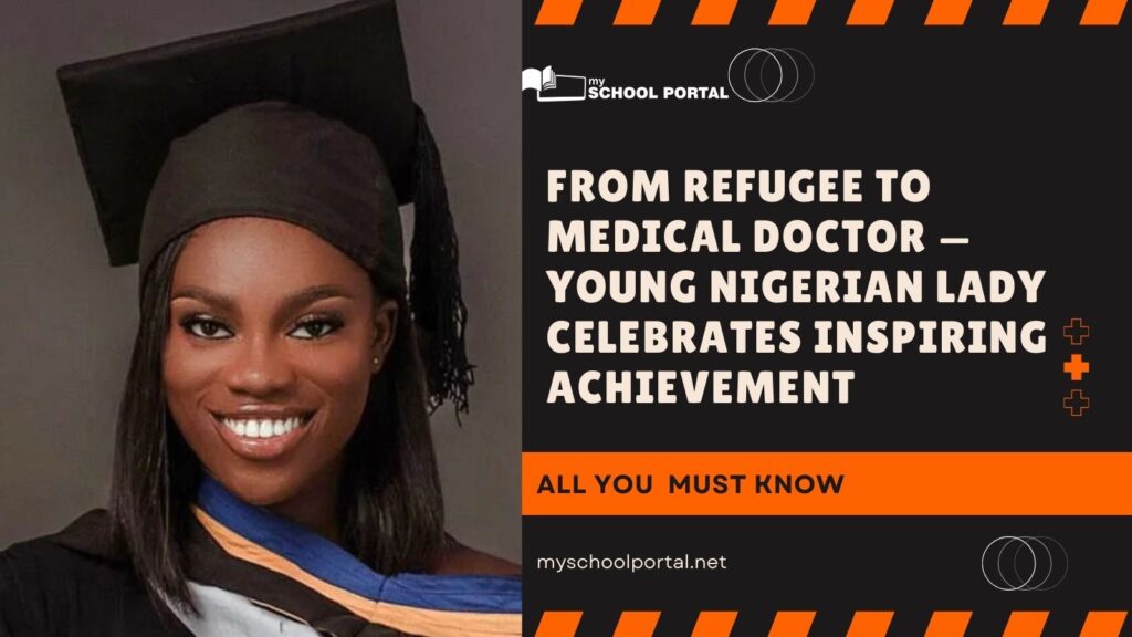 Young Nigerian lady celebrates medical doctor achievement