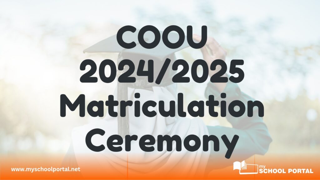 COOU Matriculation Ceremony