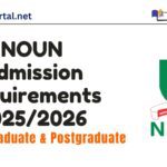NOUN Admission Requirements