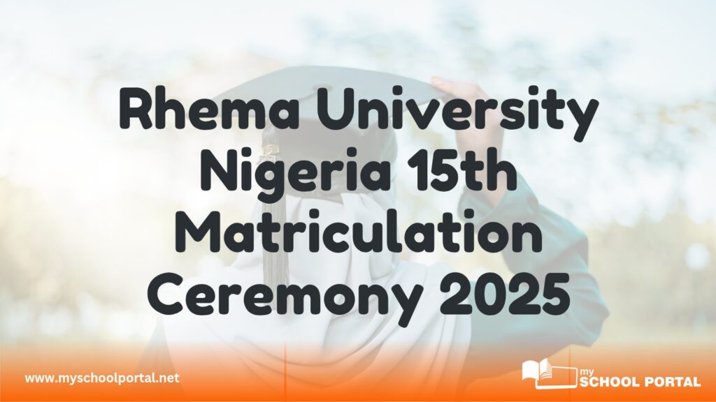 Rhema University Nigeria 15th Matriculation Ceremony