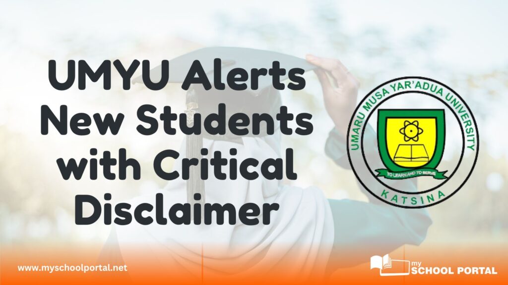 UMYU Alerts New Students with Critical Disclaimer