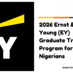 2026 Ernst & Young (EY) Graduate Trainee Program for Nigerians