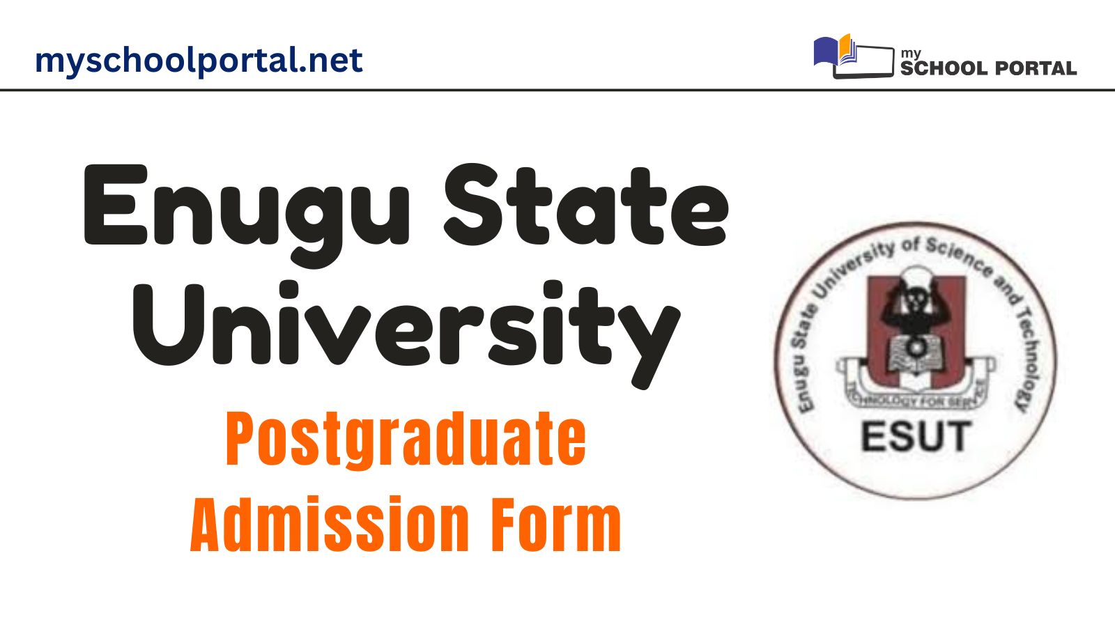 ESUT Postgraduate Admission Form