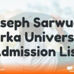 Joseph Sarwuan Tarka University Admission List