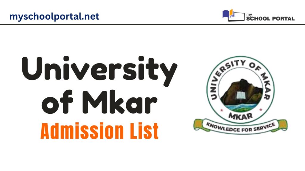 University of Mkar Admission List