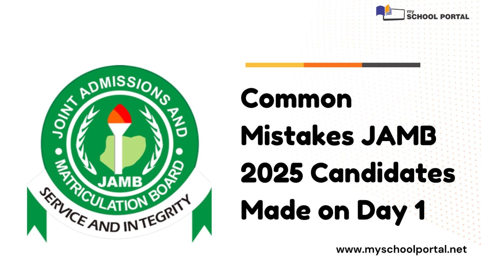 Common Mistakes JAMB Candidates Made on Day 1
