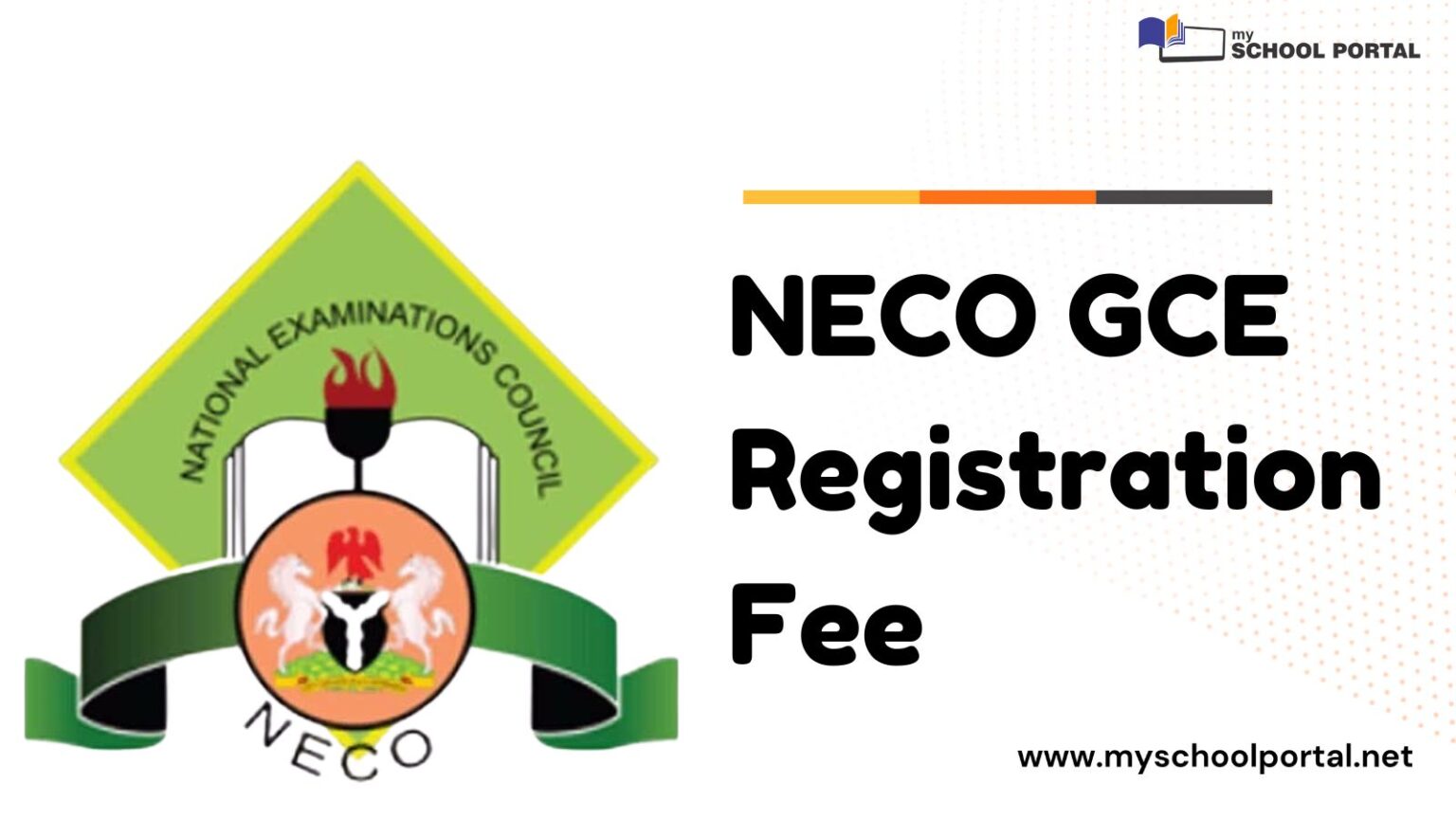 NECO GCE Registration Fee