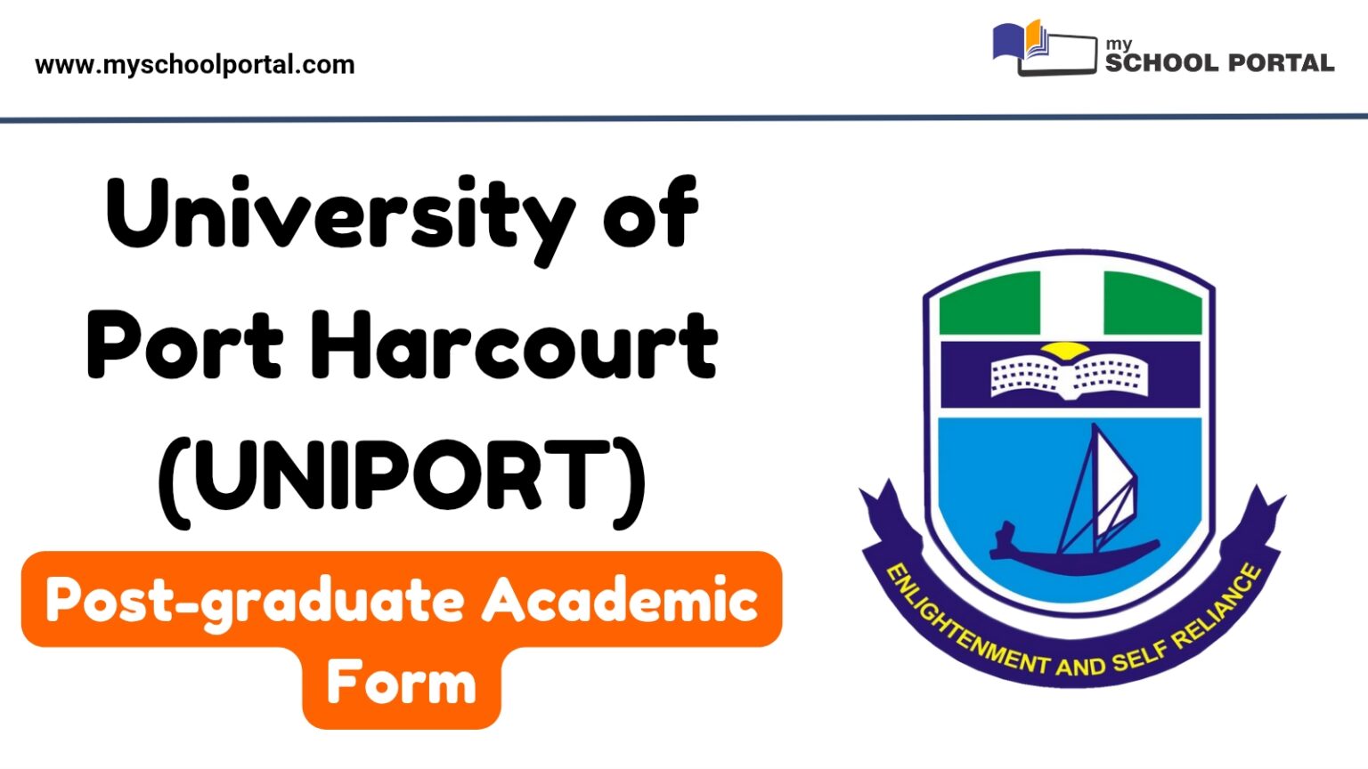 UNIPORT Postgraduate Admission Form