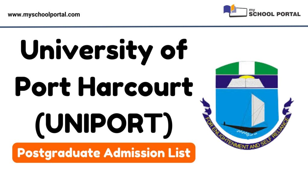 UNIPORT Postgraduate Admission List