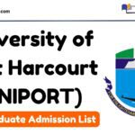 UNIPORT Postgraduate Admission List