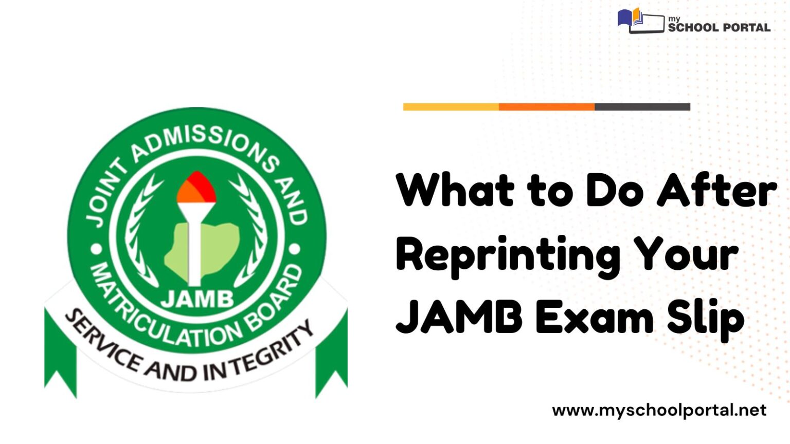 What to Do After Reprinting Your JAMB Exam Slip