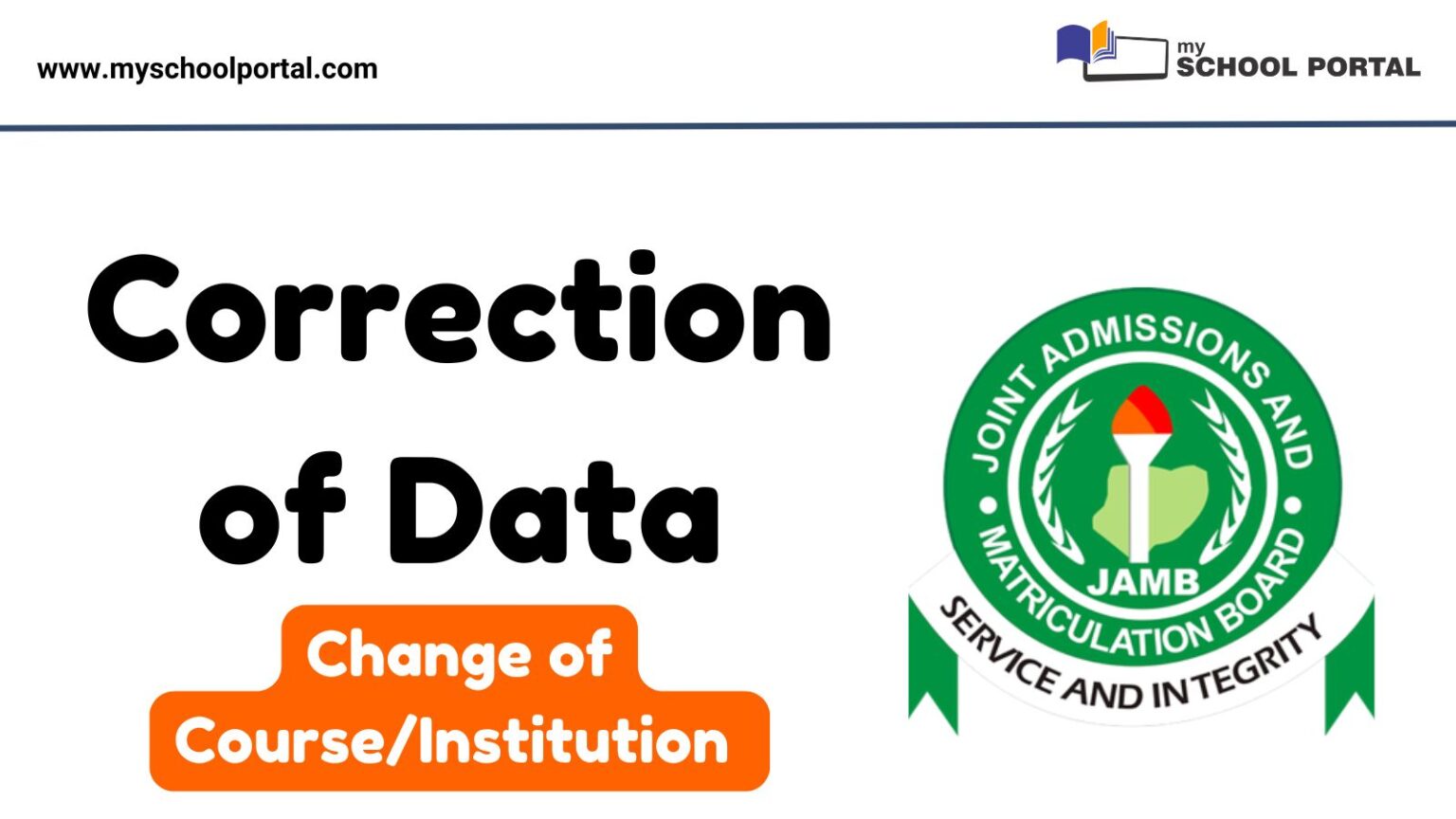 JAMB Correction of Data 2025