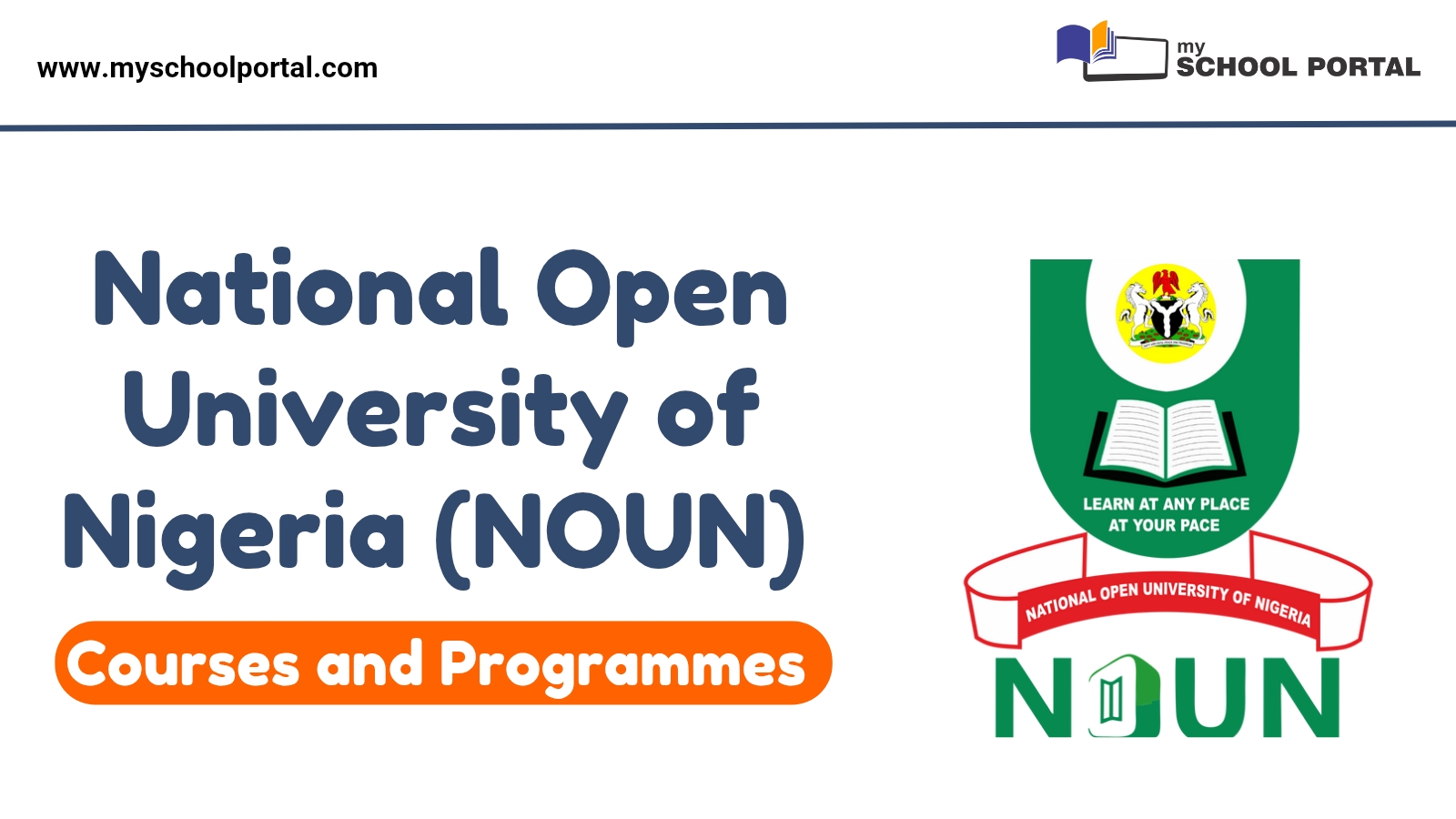 NOUN Courses and Programmes