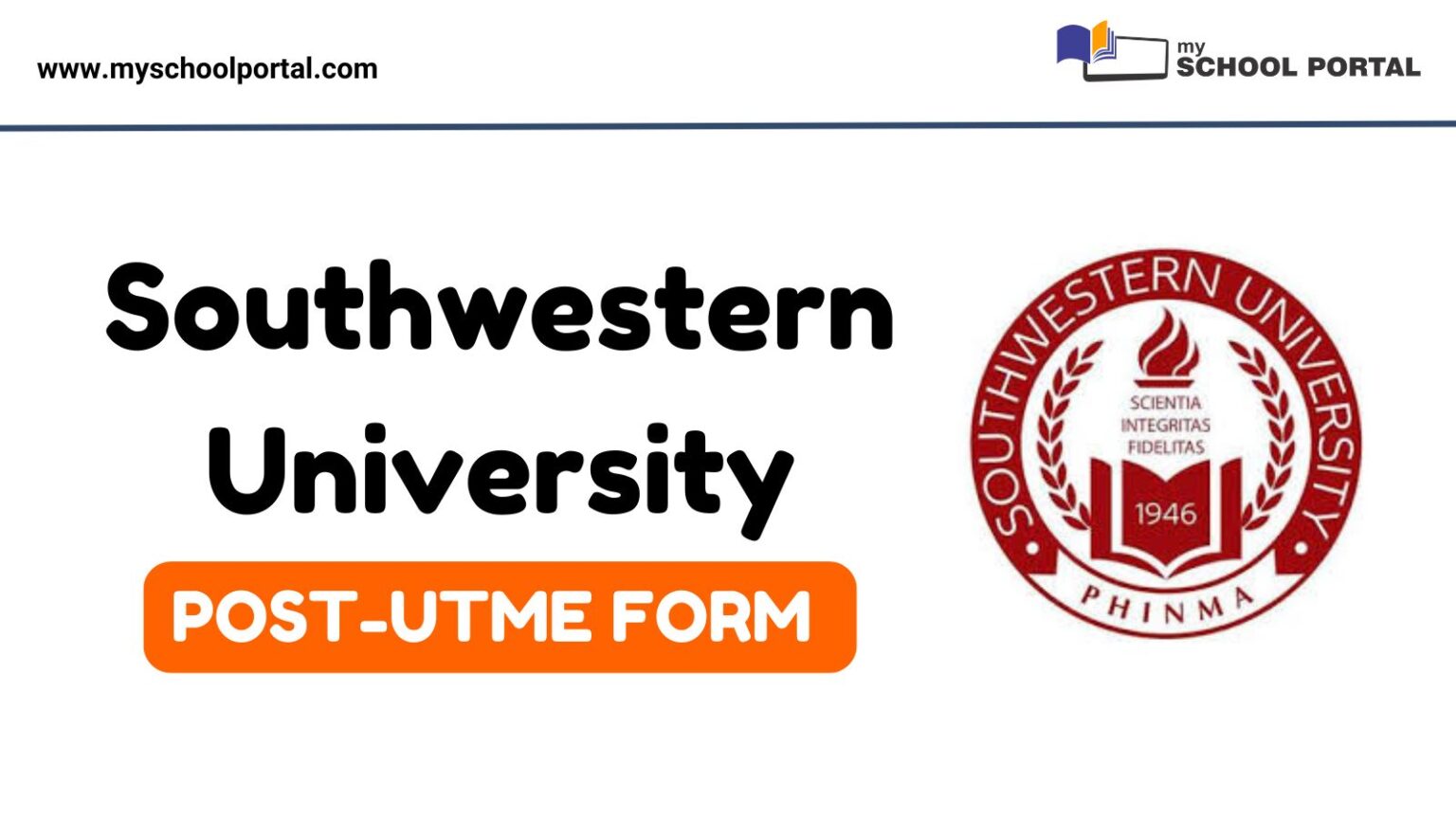 Southwestern University Post-UTME Form