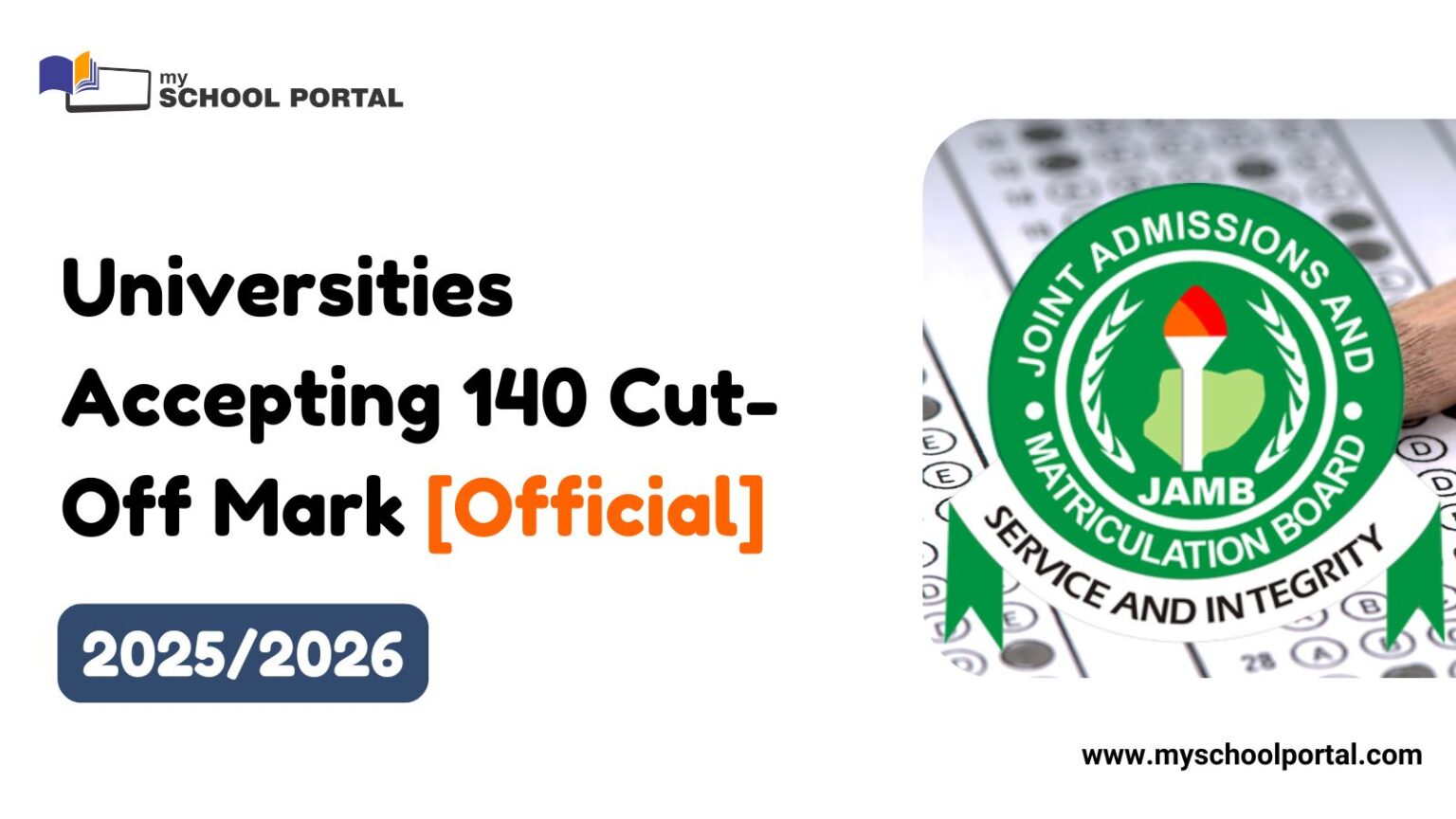 Universities Accepting 140 Cut-Off Mark [Official]