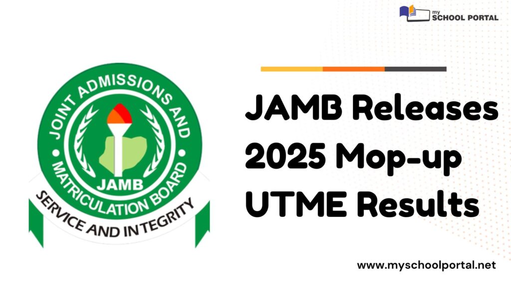 2025 Mop-up UTME Results