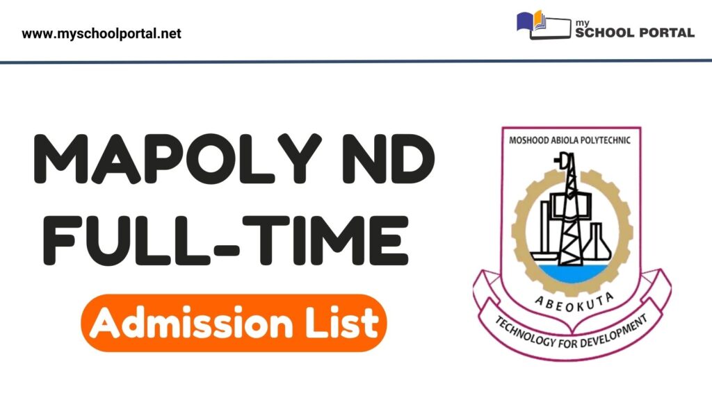 MAPOLY Admission List